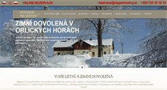 Desktop Screenshot of penzionceskepetrovice.cz